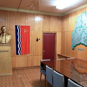 Līgatne - tajný sovětský bungr, zasedací místnost