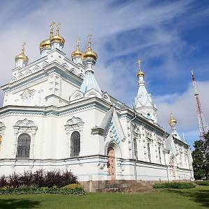 Daugavpils - pravoslavný chrám svatých Borise a Gleba