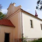 Velim - kostel sv. Vavřince, západní štít (2007)