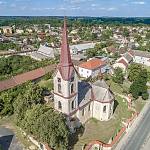 Starý Kolín - kostel sv. Ondřeje od jihozápadu (2019)