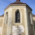 Starý Kolín - kostel sv. Ondřeje, závěr presbytáře (2015)