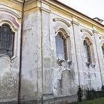Horní Kruty - kostel sv. Václava, severní stěna (2017)