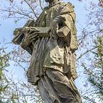 Žabonosy - socha sv. Jana Nepomuckého, detail (2019)