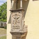 Český Brod - kostel Nejsvětější Trojice, kamenná kazatelna (2018)