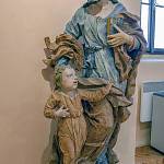 Kouřim - kaple Panny Marie Pomocné, sousoší sv. Josefa s Ježíškem, dnes v kouřimském muzeu (2007)