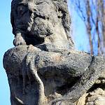 Kolín - socha Mistra Jana Husa, detail (2017)