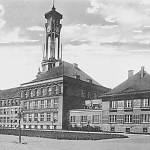Kolín - gymnázium, tehdy obchodní akademie, po dokončení stavby (1926, foto neznámý autor)