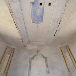 Poboří - kaple sv. Gotharda, zbytky freskové výzdoby (2018)