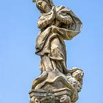 Zásmuky - Mariánský sloup, socha Panny Marie (2022)
