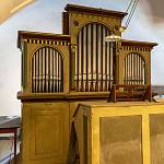 Dolní Chvatliny - kostel sv. Petra a Pavla, varhany na kruchtě (2023)