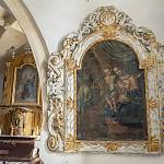 Polní Voděrady - kostel Navštívení Panny Marie, boční oltář sv. Rodiny (2019)