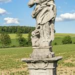Opatovice - socha sv. Markéty, celek (2020)