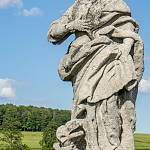 Opatovice - socha sv. Markéty, detail (2020)