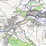 Týnec nad Labem - evropsky významná lokalita Týnecké mokřiny, mapa