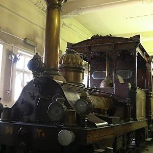 Stephensenova parní lokomotiva číslo 1295, vyrobená v roce 1862