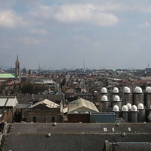 Pohled na Dublin z vyhlídky pivovaru