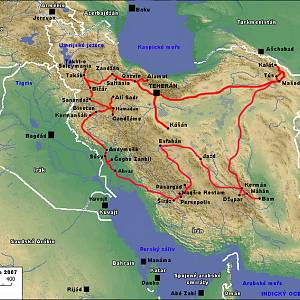 Naše trasa Íránem