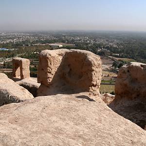 Pohled z Áteškáde na Esfahán