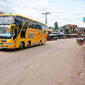 Pauza na dlouhé cestě ve městě Muang Phu Khoun