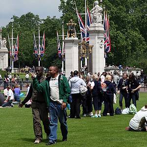 Pohoda v St. James´s Park u Buckinghamského paláce
