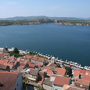 Šibenik z pevnosti sv. Anny