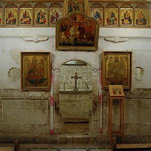 Maalula, klášter sv. Sergia - nejstarší oltář