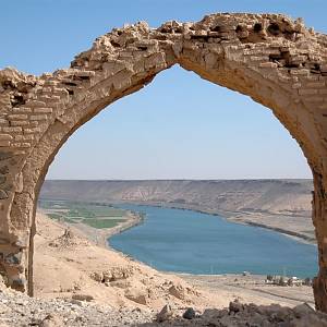 Halabiyya - Eufrat z hradu