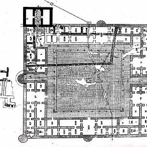 Hayr al-Kasr al-Gharbi - půdorys 