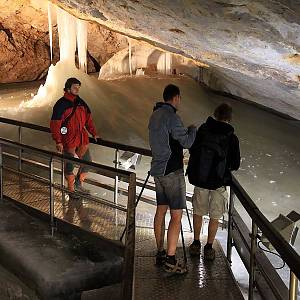 Slovenský raj, Dobšinská ladová jaskyňa, natáčení reportáže