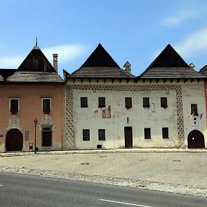 Spišská Sobota, domy na náměstí