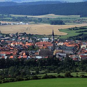 Levoča, pohled na město z Mariánské hory