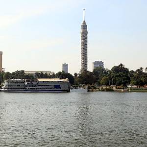 Nil od muzea s Káhirskou věží
