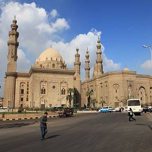 Mešita sultána Hassana a mešita ar-Rifáí ze Saladínova náměstí