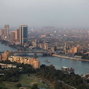 Káhira z ptačí perspektivy