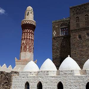 Mešita královny Arwy, minaret.