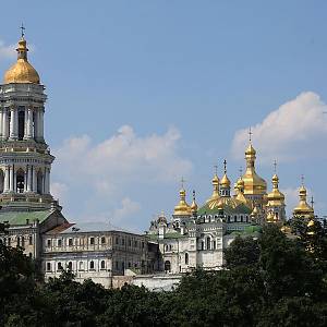 Klášter Kyjevskopečerská lávra, památka UNESCO (založen počátkem 11. století)