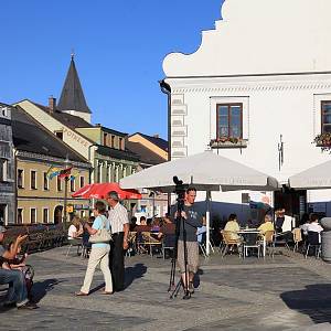 Gmünd - česky také zvaný Cmunt - pohraniční město na soutoku Lužnice a Braunabachu, renesanční radnice na náměstí