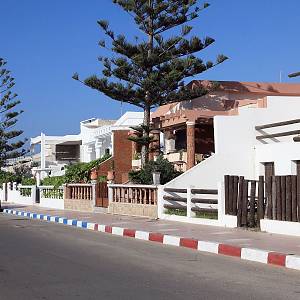 Rekreační čtvrť u oceánu Sidi Bouzid.