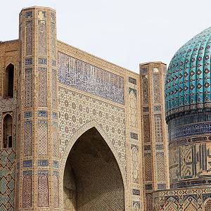 Samarkand - mešita Bibi Chánum, detail