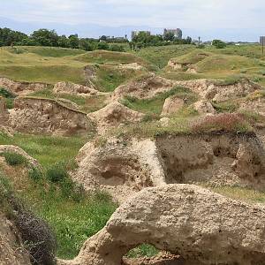 Samarkand - hradiště Afrasiab, vykopávky