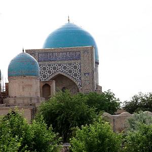 Šachrisabz - komplex Dorus Tiljavat s mešitou Kuk-Gumbaz