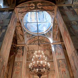 Jaroslavl - klášter Proměnění Páně (Спасо-Преображенский монастырь), chrám Proměnění Páně, fresky