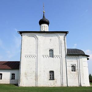 Kidekša (Кидекша) - chrám svatých Borise a Gleba (церковь Бориса и Глеба), pohled od jihu