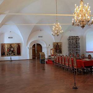Suzdal - suzdalský kreml, Arcibiskupský palác (Архиерейские палаты), sál sv. Kříže