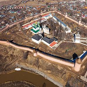 Suzdal - klášter sv. Eutýnia Suzdalského (Спасо-Евфимиев монастырь), letecký pohled