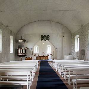 Krimulda - kostel, interiér