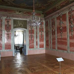 Rundāle - zámek, růžová místnost