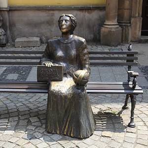 Świdnica (Svídnice) - socha astroložky Marie Kunicové
