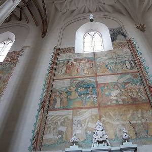 Vilnius - kostel sv. Františka z Assisi (Šv. Pranciškaus Asyžiečio bažnyčia), gotické malby