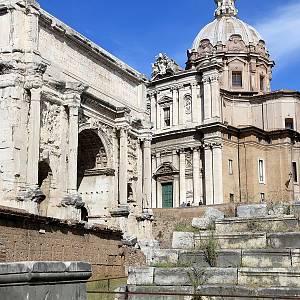 Řím, Forum Romanum, vítězný oblouk Septima Severa (Arco di Settimio Severo)